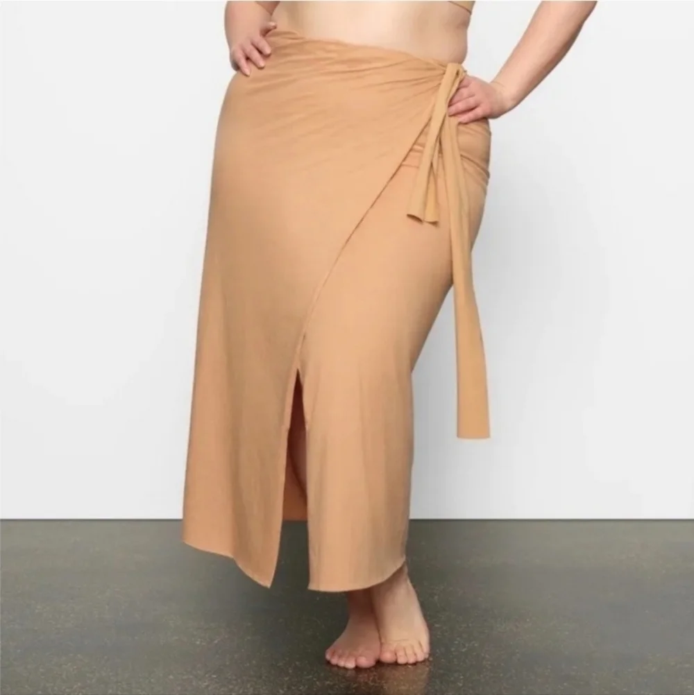 SKIMS Signature Swim Sarong Skirt in 